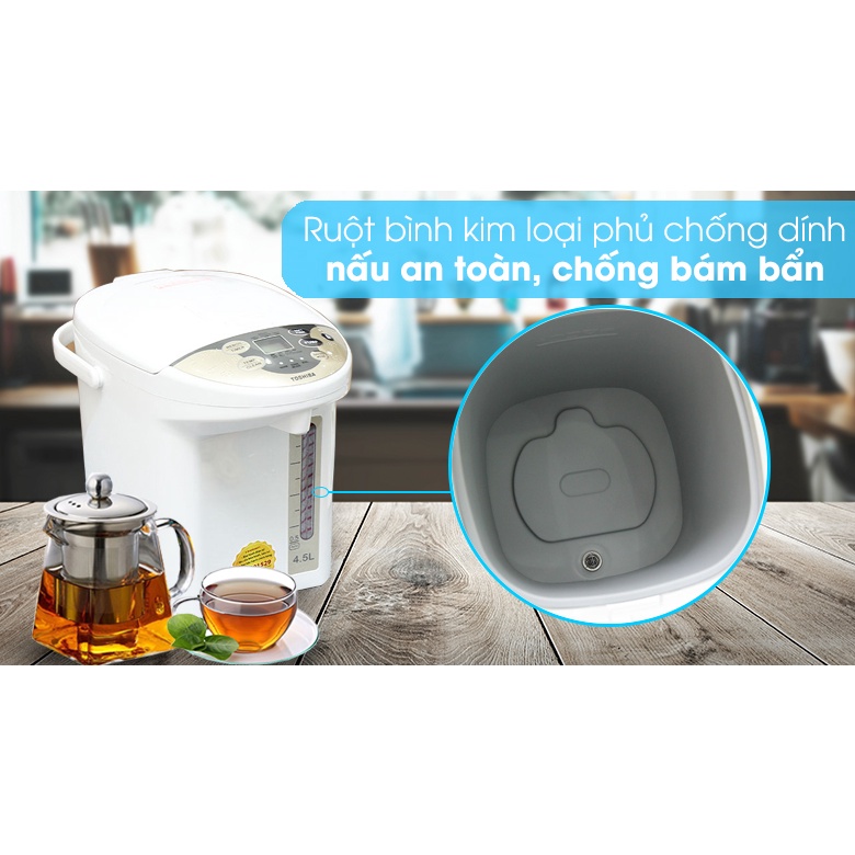 Bình thủy điện Toshiba PLK-45SFVN 4.5 lít