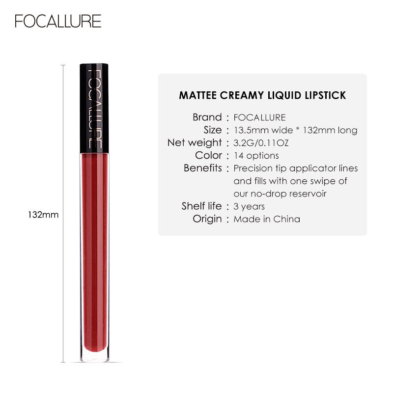 Son kem FOCALLURE tông da lì chống nước 3.2G
