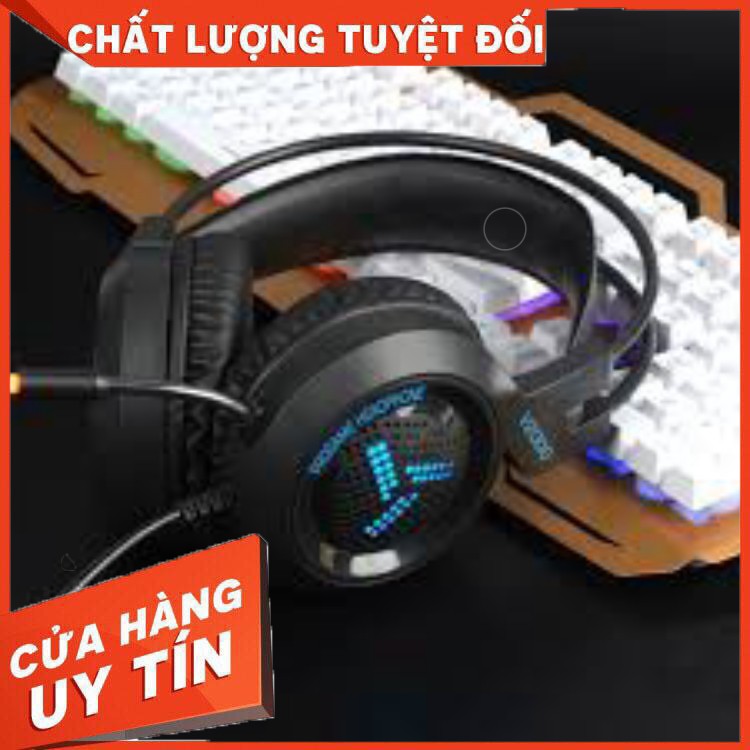 HÀNG CAO CẤP -  Tai Nghe Gaming Chụp Tai có Led V2000, Xiberia V15 chuyên phòng Game Có Mic Đàm Thoại ,jack 3.5_ hàng cũ