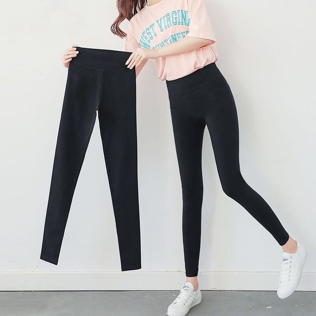 (Có bigsize)Quần Legging giả Jean cạp cao ôm dày giãn tốt hai loại lót lông không lót lông | BigBuy360 - bigbuy360.vn