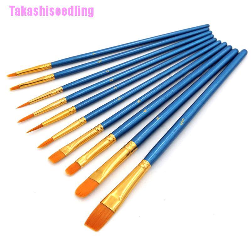 Bộ 10 Cọ Vẽ Màu Nước Chất Lượng Cao