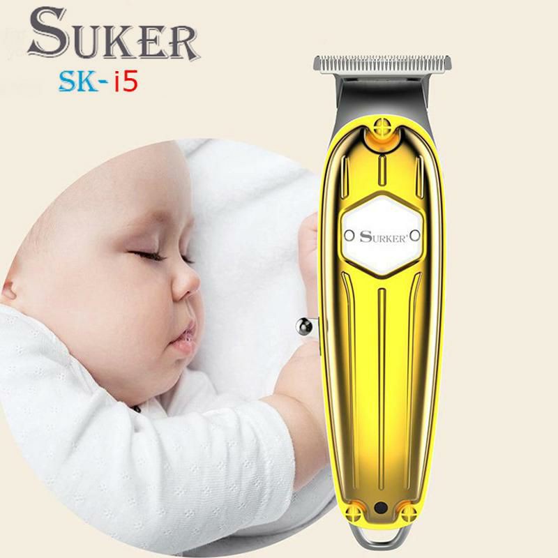 Tông đơ bấm viền vẽ tato surker I5 màu vàng công suất 5w