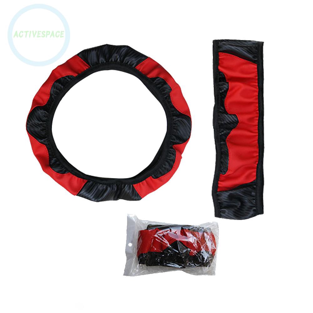 Vỏ bọc viền vô lăng bằng sợi carbon 30cm co giãn cho xe hơi