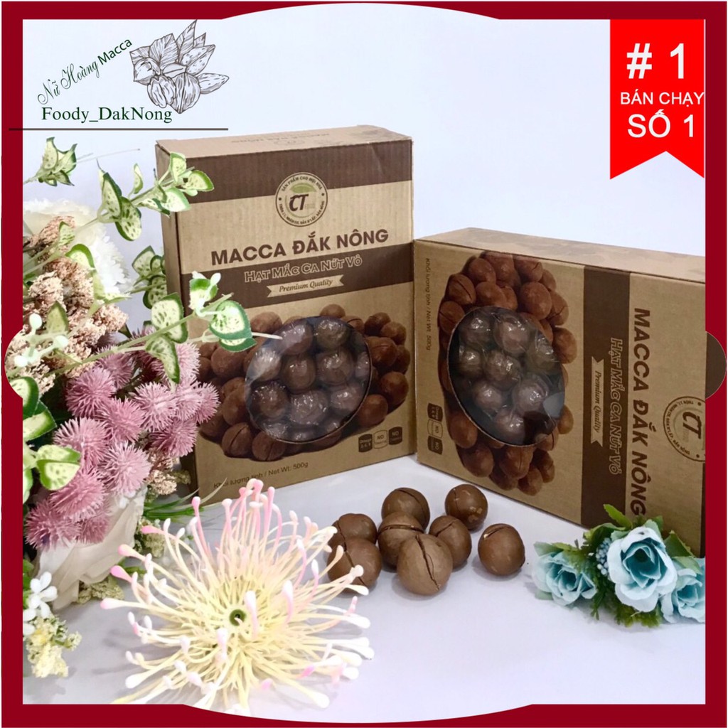 Hạt Macca Tây Nguyên ⚜️FREESHIP⚜️ 500gr Hạt MACCA (Mắc ca) Size Đại & Trung 23-27mm | BigBuy360 - bigbuy360.vn