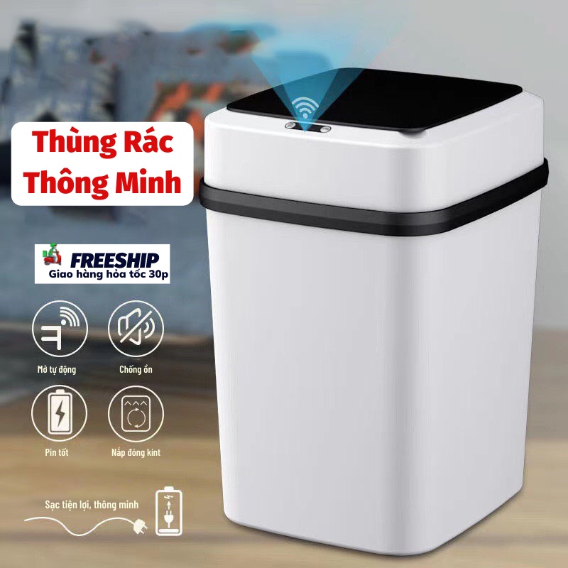 Thùng Rác, Cảm Biến Tiện Lợi Không Lo Bẩn Bụi Titan.st