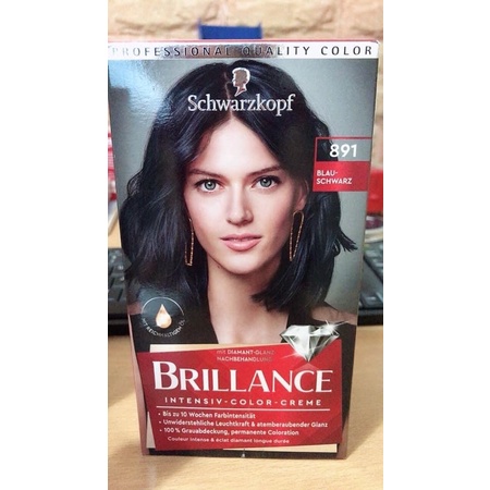 Thuốc nhuộm tóc Schwarzkopf BRILLANCE màu đen của Đức