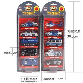 [HPTOYS] Set 5 xe cảnh mini wheele sắt đặc 1:64