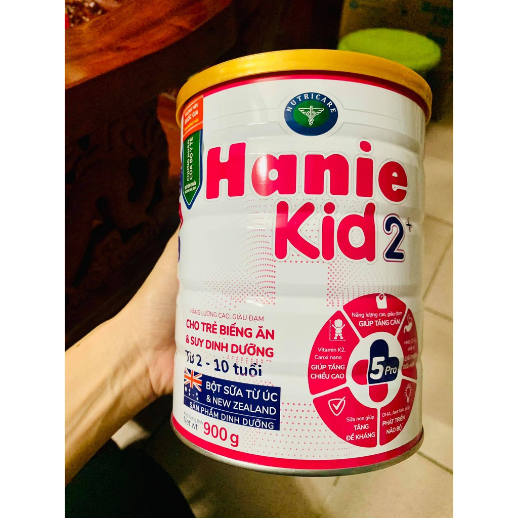 Sữa Hanie Kid 🍁Số 1- Số 2 🍁 Sữa Dành Cho Trẻ Biếng Ăn 850g