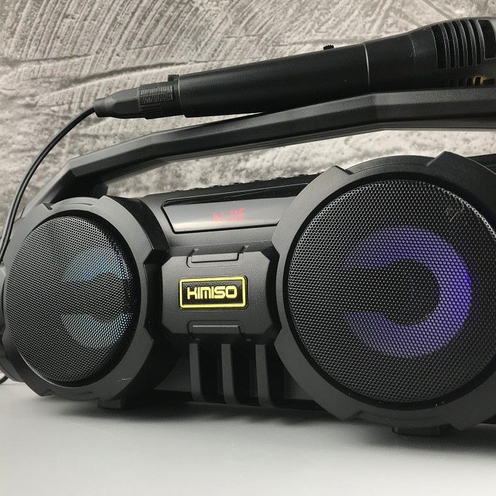 Aki shop Loa karaoke bluetooth Kimiso KM-S1 tặng kèm mic hát HG17 decor