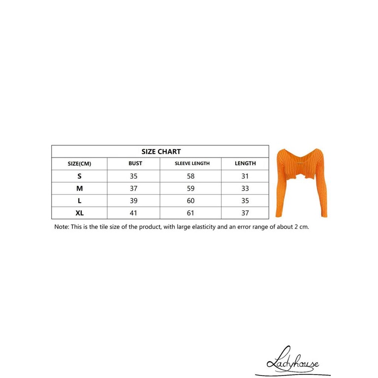 Áo croptop dệt kim tay dài ống loe màu sắc thời trang mùa thu cho nữ