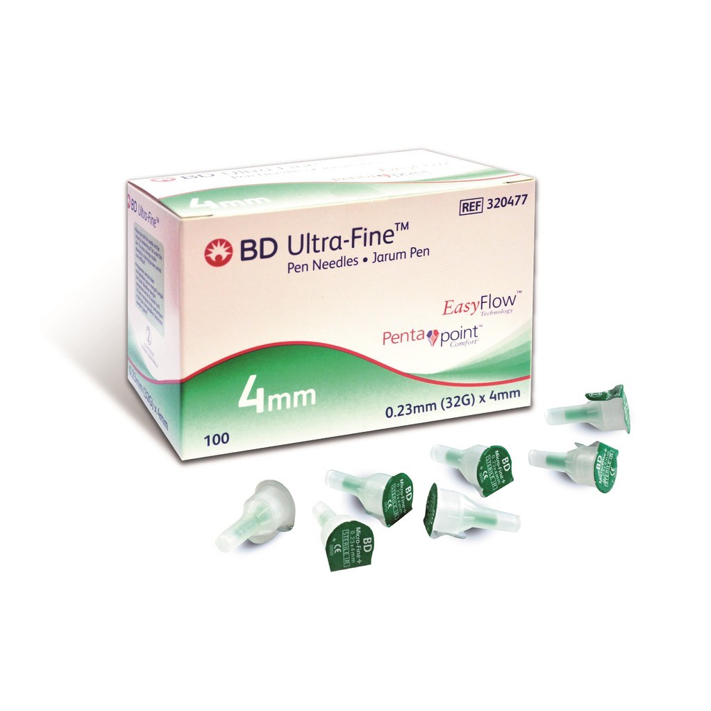 Đầu kim chích tiểu đường BD Ultra-Fine 32G (Kim bánh ú)