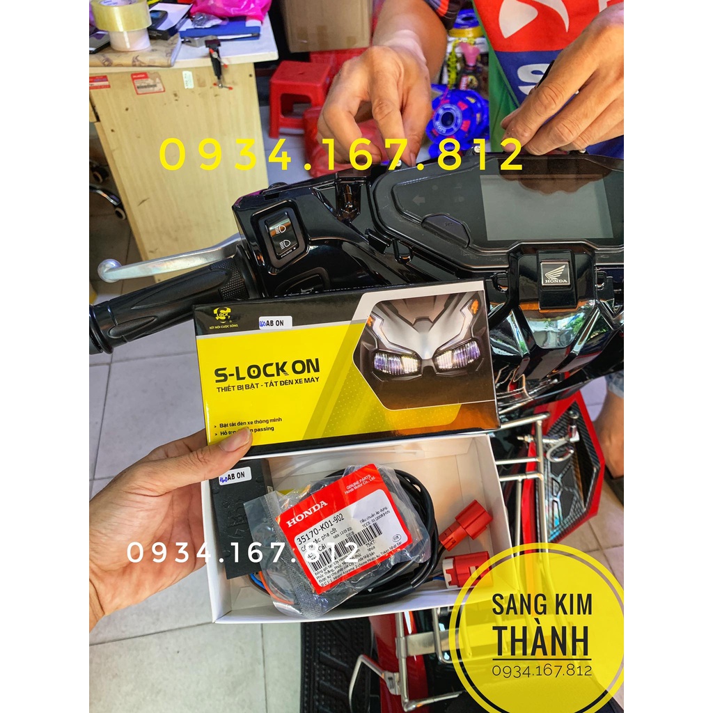 Công Tắc Passing Kiêm Bật Tắt Đèn AIR BLADE  125i / 160i Chính Hãng