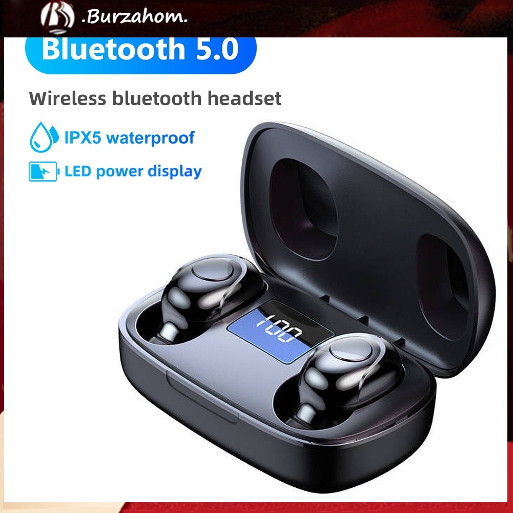 Cặp Tai Nghe Nhét Tai Không Dây Bluetooth 5.0 S9 Tws Có Màn Hình Hiển Thị Tiện Dụng