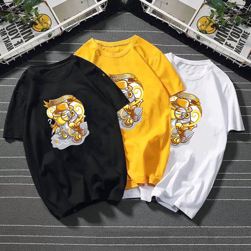 Áo thun nữ form rộng in hình họa tiết hoạt hình vải dày mịn TEEW454