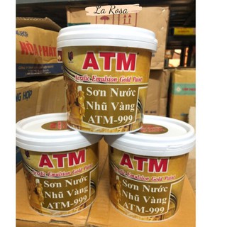 [Sơn Chậu] Sơn nước nhũ vàng ATM 999 (980g)