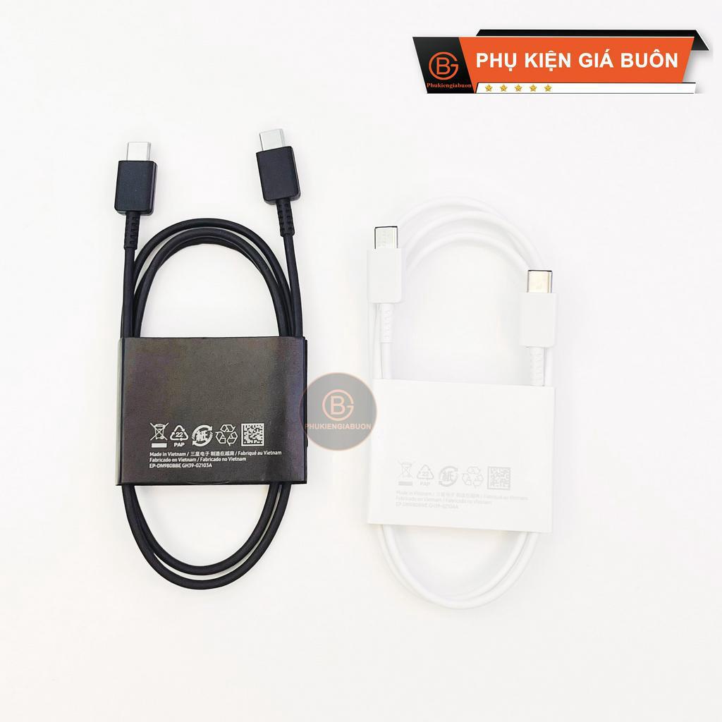 Cáp Samsung, Cáp Sạc Siêu Nhanh PD 45W 5A Chính Hãng Dây Dữ Liệu USB C Sang USB C EP-DN975 Cho S20 S21 S22 Ultra Not