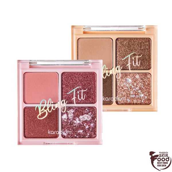 Bảng Phấn Mắt 4 Màu Siêu Xinh Karadium Bling Fit Bijou Box Shadow 7.5g