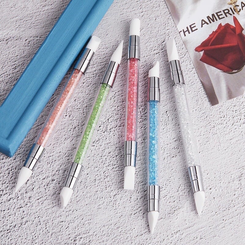 Bút đẩy stick silicon 2 đầu