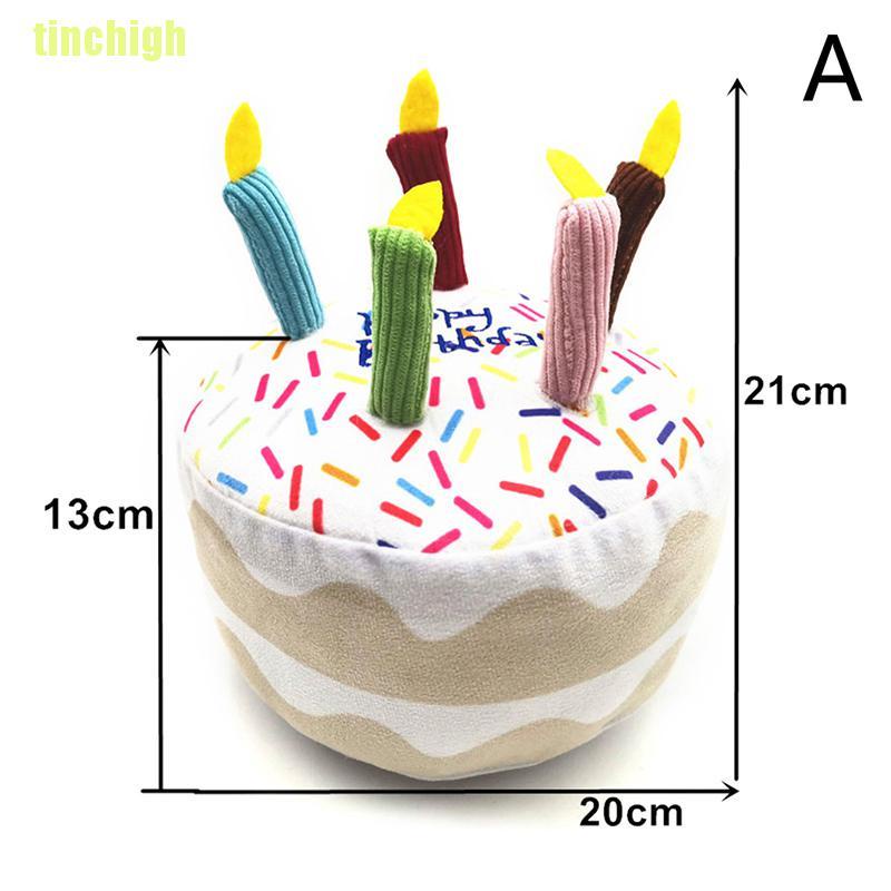 Đồ Chơi Nhồi Bông Hình Bánh Sinh Nhật Dễ Thương