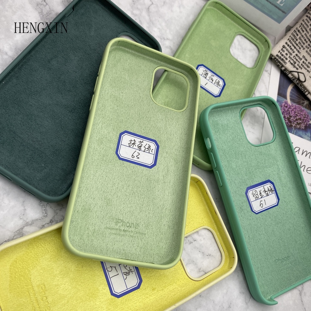 Matcha blue full silicone phone case for iP  6 6s 7 8 7p 8p x xs xr xsmax 11 11pro 11promax 12 12pro 12promax 13 13pro 13pro 13promax drop protective case