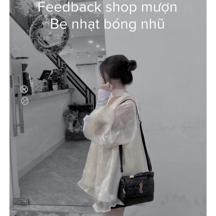 đọcmô tả)Áo voan tơ bồng ulzzang bánh bèo tiểu thư đính ngọc tay phồng nơ mặc được 2 kiểu - Áo dấu quần voan kiếng 2 lớp | BigBuy360 - bigbuy360.vn