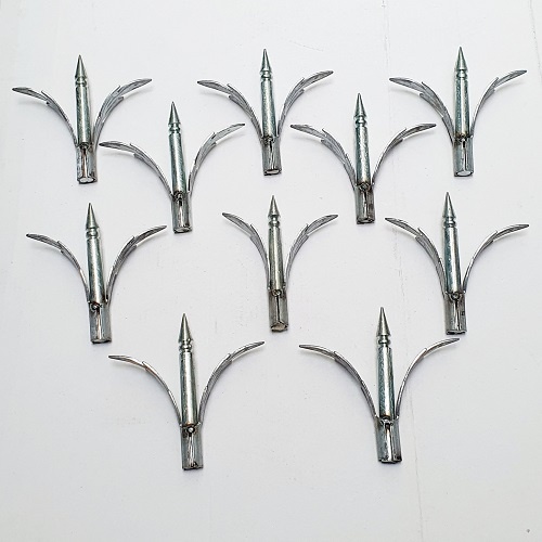 Bộ 5 Hoặc 10 Chông Sắt Trang Trí Cao 10cm Hàn Vào Đỉnh Hàng Rào Dùng Tự Gia Cố Và Trang Trí Bảo Vệ Cổng