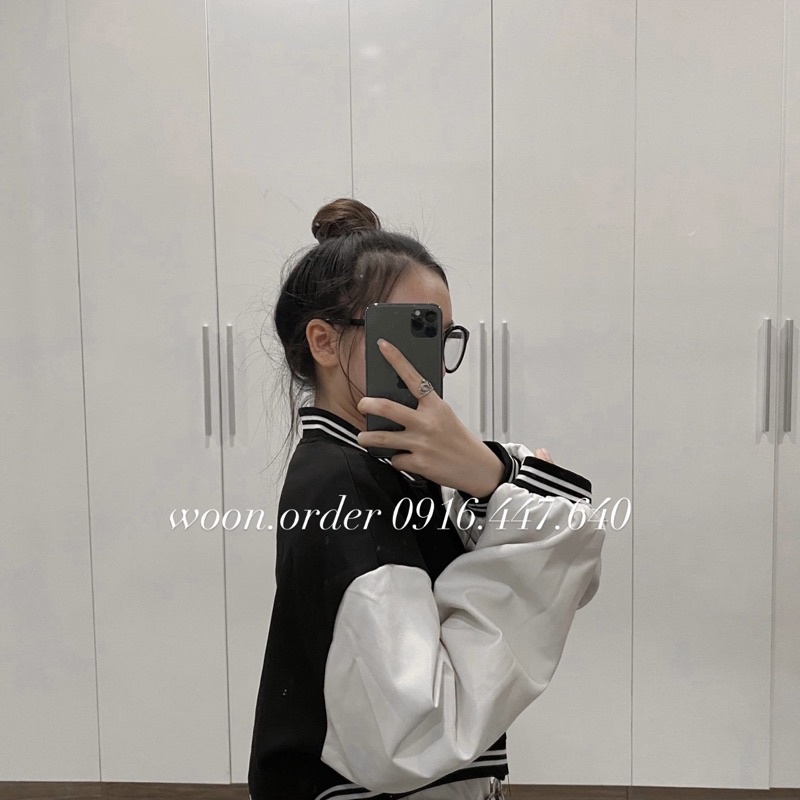 ÁO KHOÁC BOMBER CROPTOP NỮ