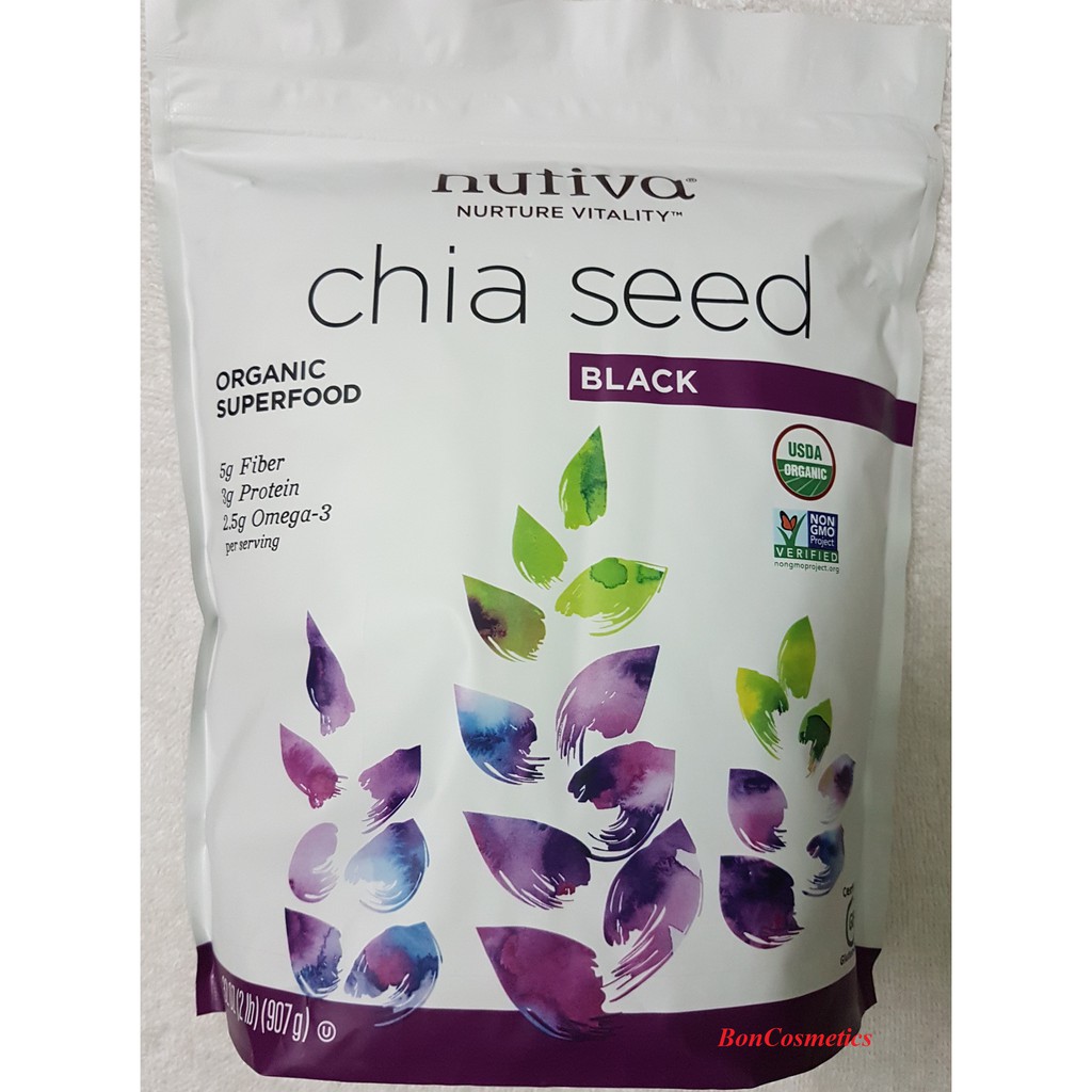 Hạt Chia Mỹ Nutiva Chia Seeds 907g