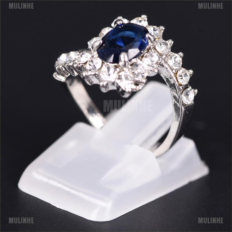 Set 10 Giá Đỡ Nhẫn Trưng Bày Bằng Nhựa Mờ Trang Trí Mới