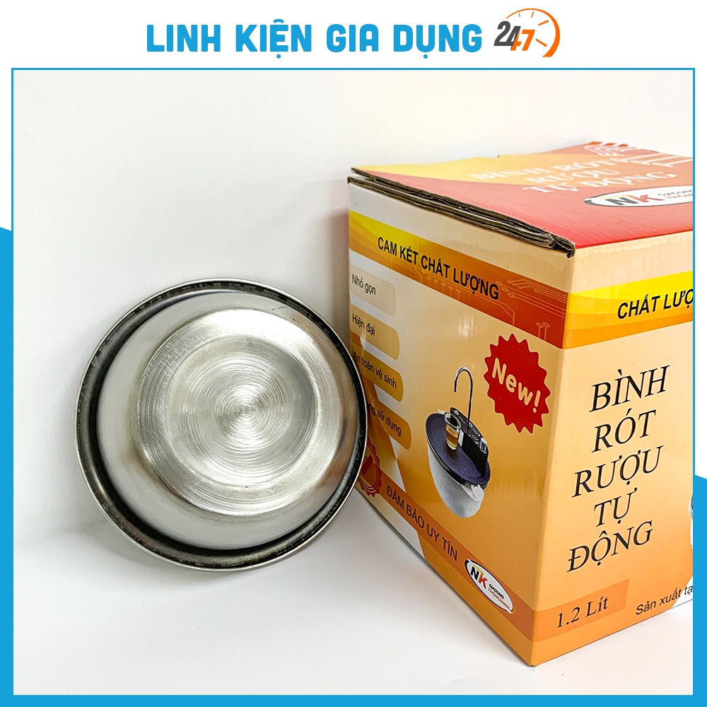 Chậu Inox 304 - Âu Inox 304 Hàng Cao Cấp dùng cho máy rót rượu size 18