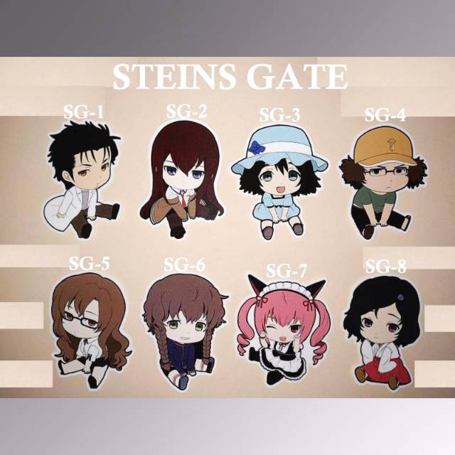 Steins Gate Sticker Dán Trang Trí Hình Steins Gate 1