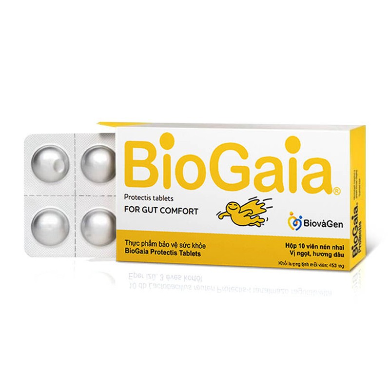 Men Vi Sinh BioGaia Protectis (Hộp 10 viên) Dành Cho Bé Từ 2 Tuổi Trở Lên & Người Lớn