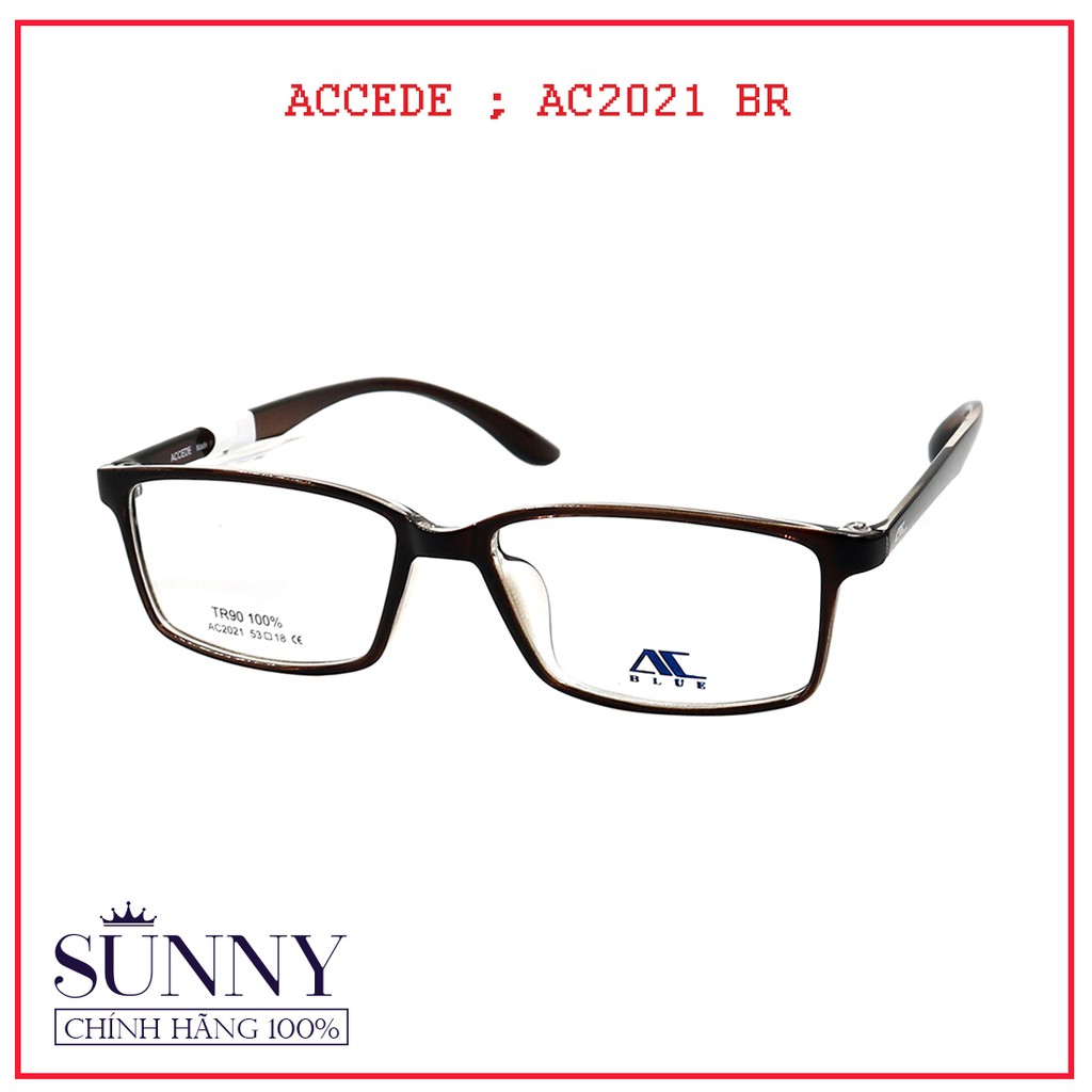Gọng kính Accede AC2021 unisex (nhiều màu) chính hãng, thiết kế dễ đeo bảo vệ mắt