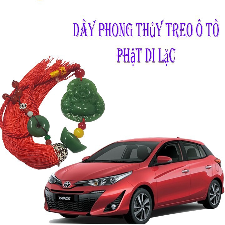 ⚡️HÀNG CHÍNH HÃNG⚡️Dây Khánh Phật Di Lạc Xanh Phong Thủy Treo Ô Tô Mang May Mắn Tài Lộc