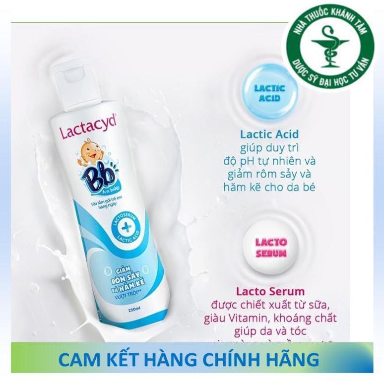 ! ! Sữa tắm gội trẻ em Lactacyd Milky - Lactacyd BB - Lactacyd em bé - giảm rôm sảy, hăm kẻ