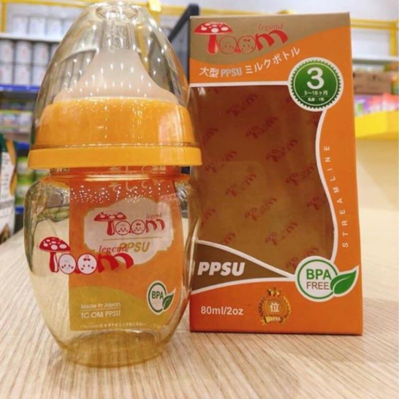 Bình như sữa PPSU-Toom cổ rộng/cổ hẹp cho bé sơ sinh(0-3m)