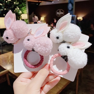 Dây Thun Cột Tóc Hình Thỏ 3d Đáng Yêu