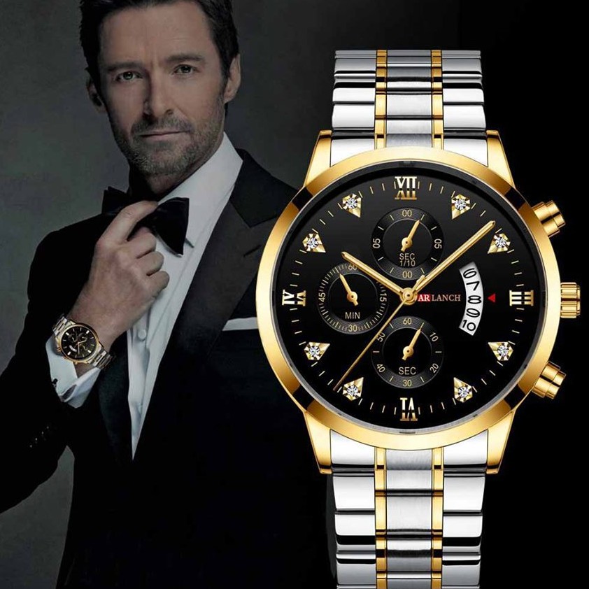 Đồng hồ nam ARLANCH mặt đính đá cao cấp, dây thép không rỉ, chống nước tốt, lên tay sang trọng lịch lãm ( Mã: A3V) ) | BigBuy360 - bigbuy360.vn