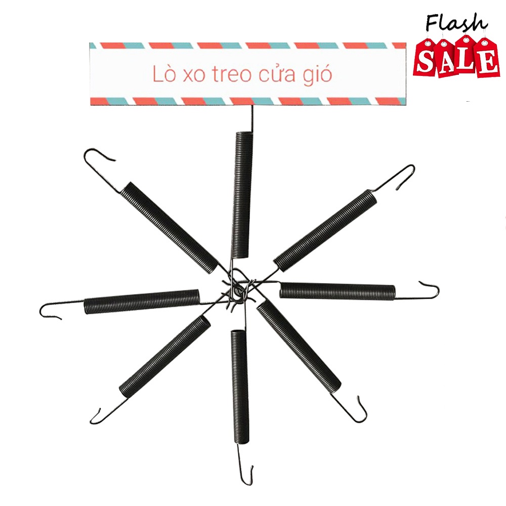 Lò xo treo cửa gió loại thép đen (100 cái/ hộp)