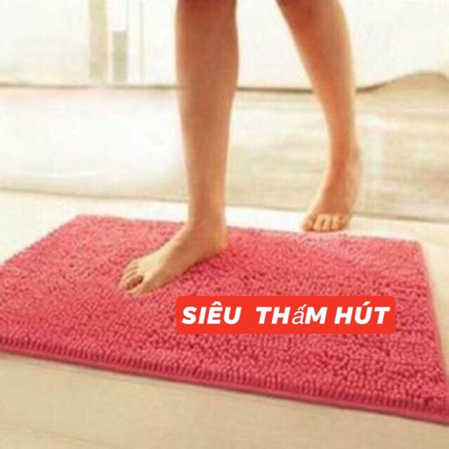 Giảm giá Thảm chùi chân sợi san hô siêu thấm Thái Lan chất cottong 35* 50 cm