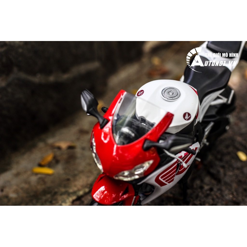 MÔ HÌNH XE HONDA CBR 1000RR WHITE RED 1:12 JOYCITY 6803