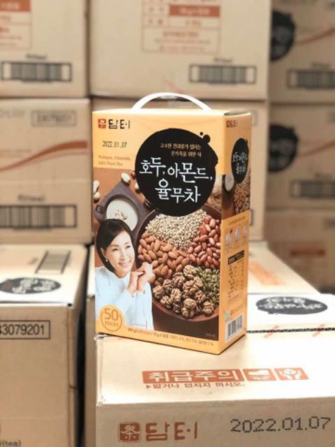 Bột ngũ cốc DAMTUH Hàn quốc hộp lớn 50 gói,chuẩn chính hãng Korea ,đầy đủ bill mua hàng