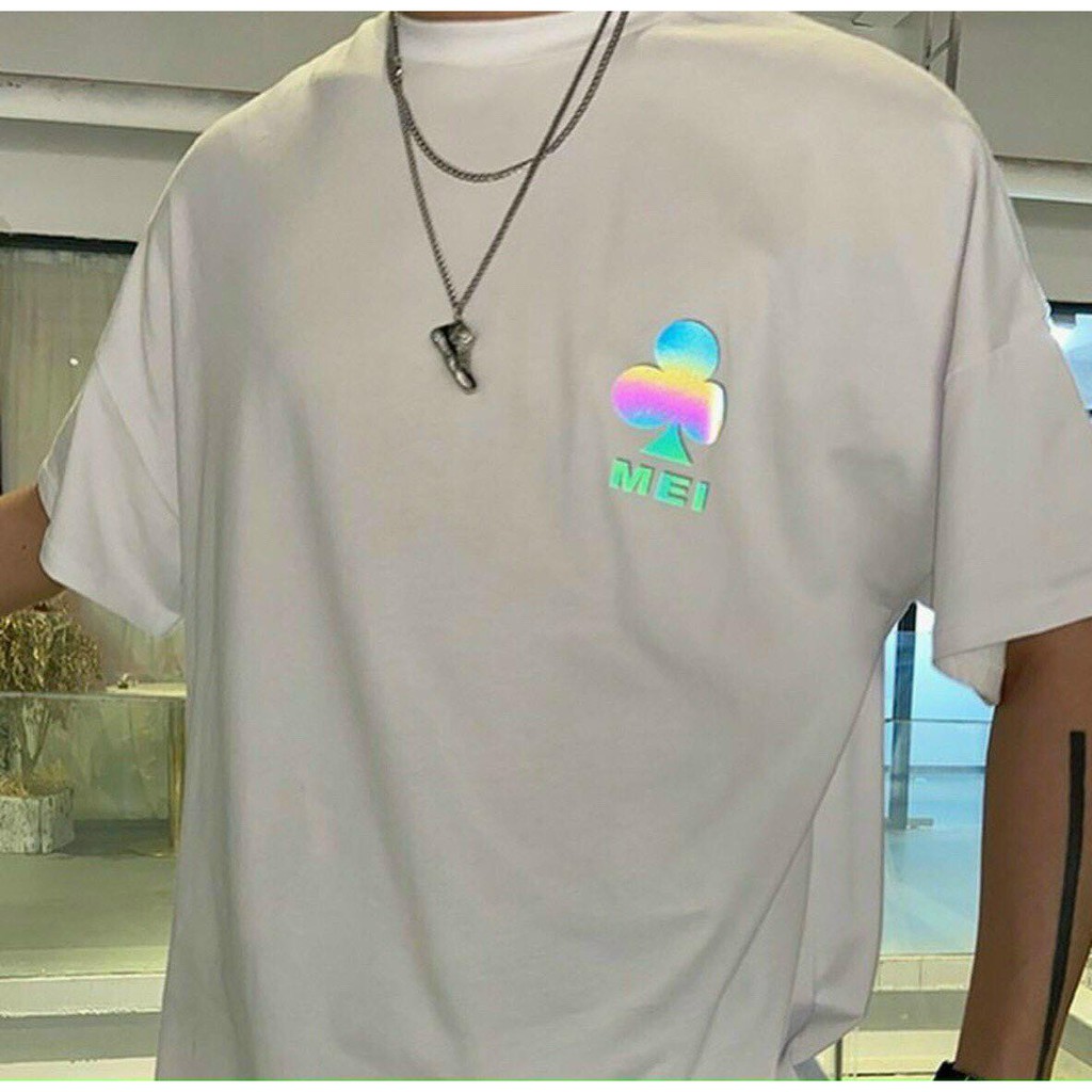 Áo thun nam tay lỡ freesize phông form rộng dáng Unisex mặc cặp, nhóm, lớp in hình bài phản quang | BigBuy360 - bigbuy360.vn