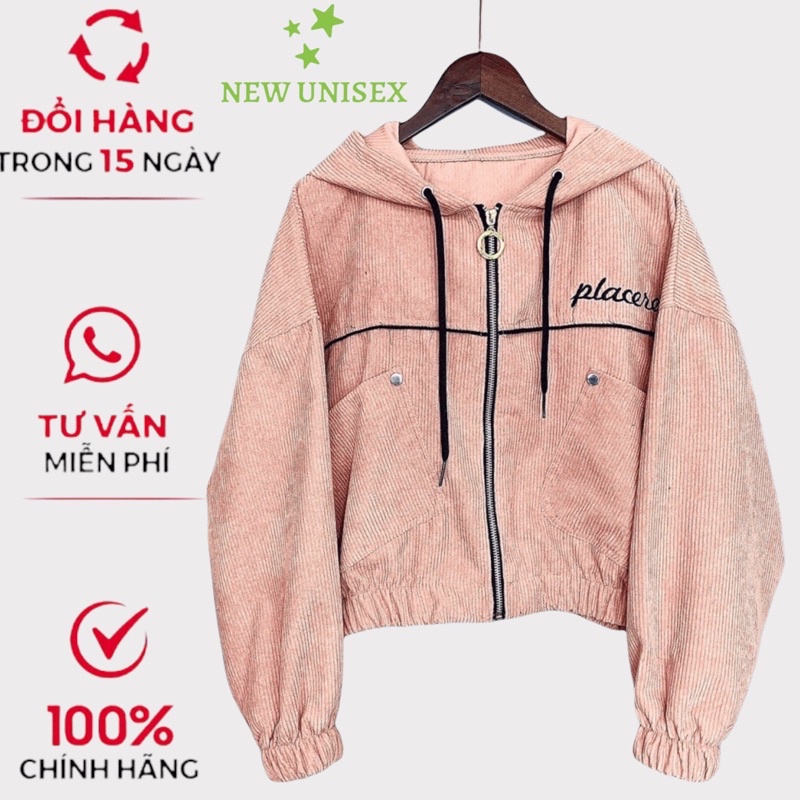 Áo Khoác Nữ Lửng Nhung Gân Tăm Phối Nút Thời Trang Cao Cấp Siêu Xinh Mẫu Hot TP509 [NewUnisex]