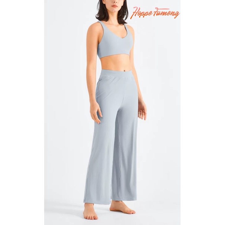 Set đồ tâp gym Hoppe Fumeng TZ140 gồm áo bra nâng ngực + quần dài lưng cao thời trang