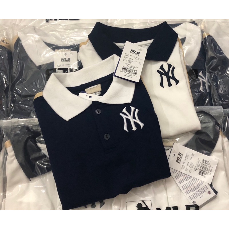 Áo Polo dài tay thu đông MLB xuất dư cho bé trai