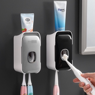 Nhã kem đánh răng tự động oenen kèm móc treo bàn chải đánh răng dán tường tiện lợi oenon
