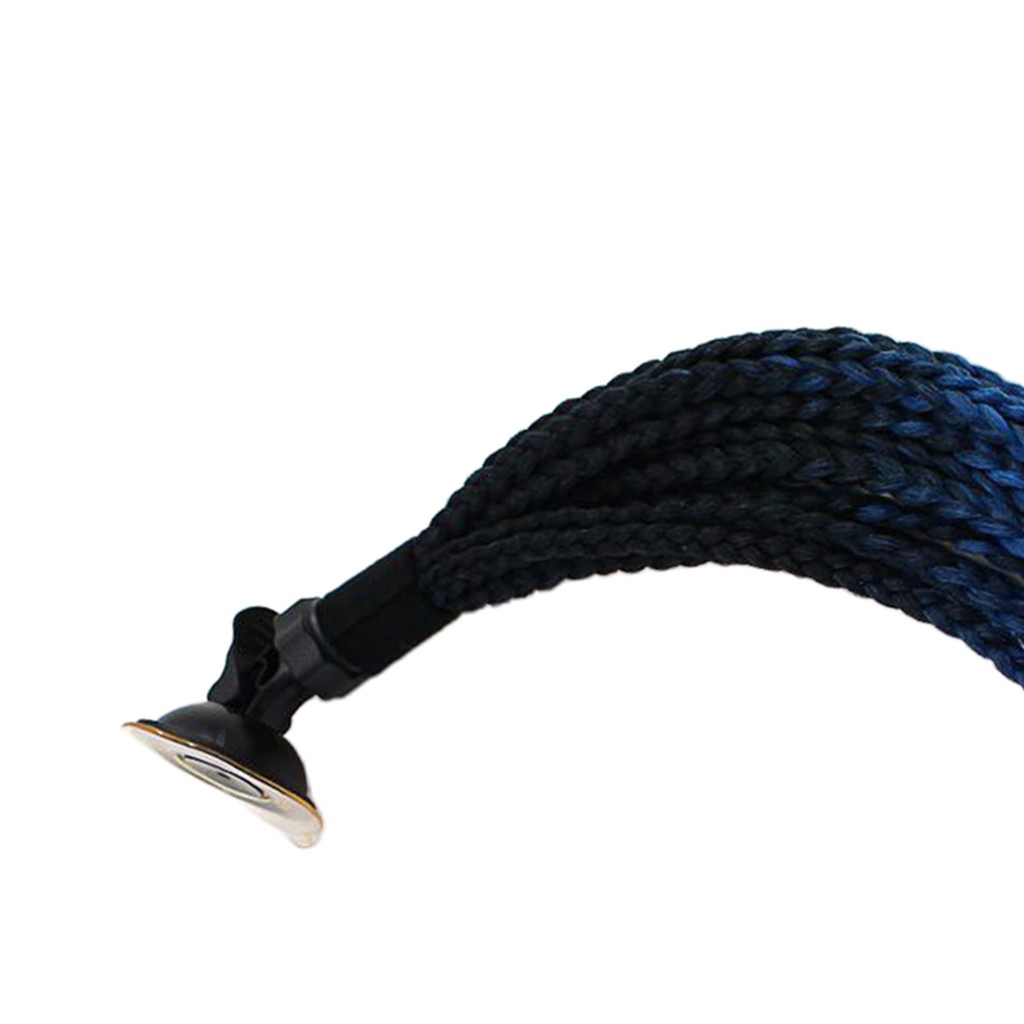Đuôi Heo Đội Mũ Bảo Hiểm 55cm Bện Tóc Đuôi Ngựa Trang Trí Mũ Bảo Hiểm