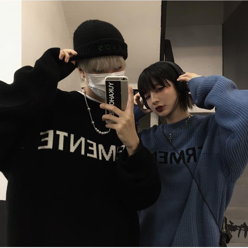 Áo Nỉ Tay Dài In Chữ Thời Trang Hàn Quốc