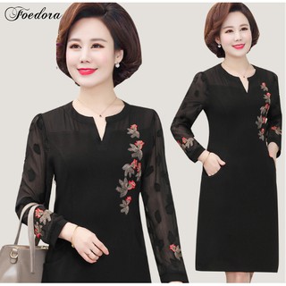 [TREND 2020] Đầm Xòe Trung Niên - Đầm Dự Tiệc Cao Cấp Tuổi Trung Niên